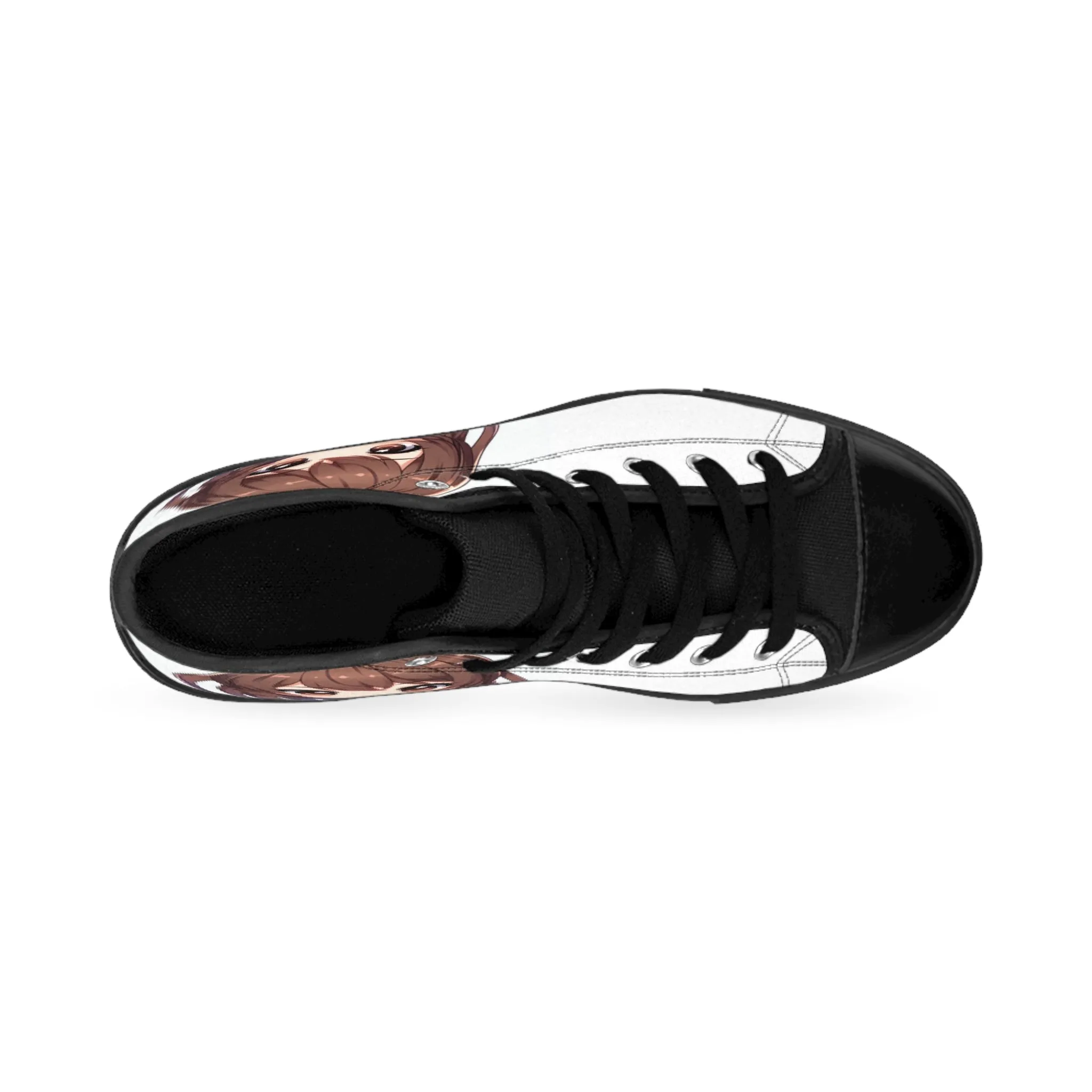Anime Girl Brown Hair Women's Classic Sneakers