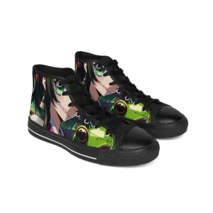 Anime Girl with Frogs Women's Classic Sneakers