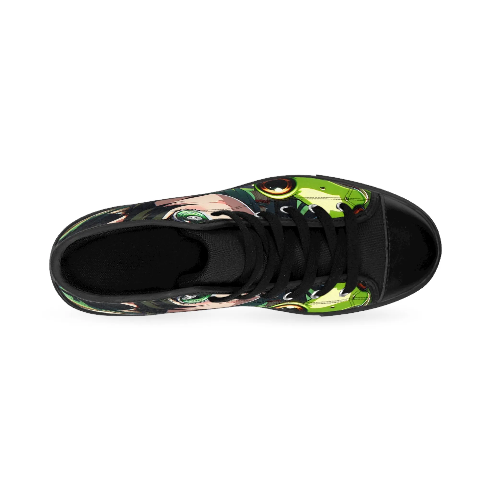 Anime Girl with Frogs Women's Classic Sneakers