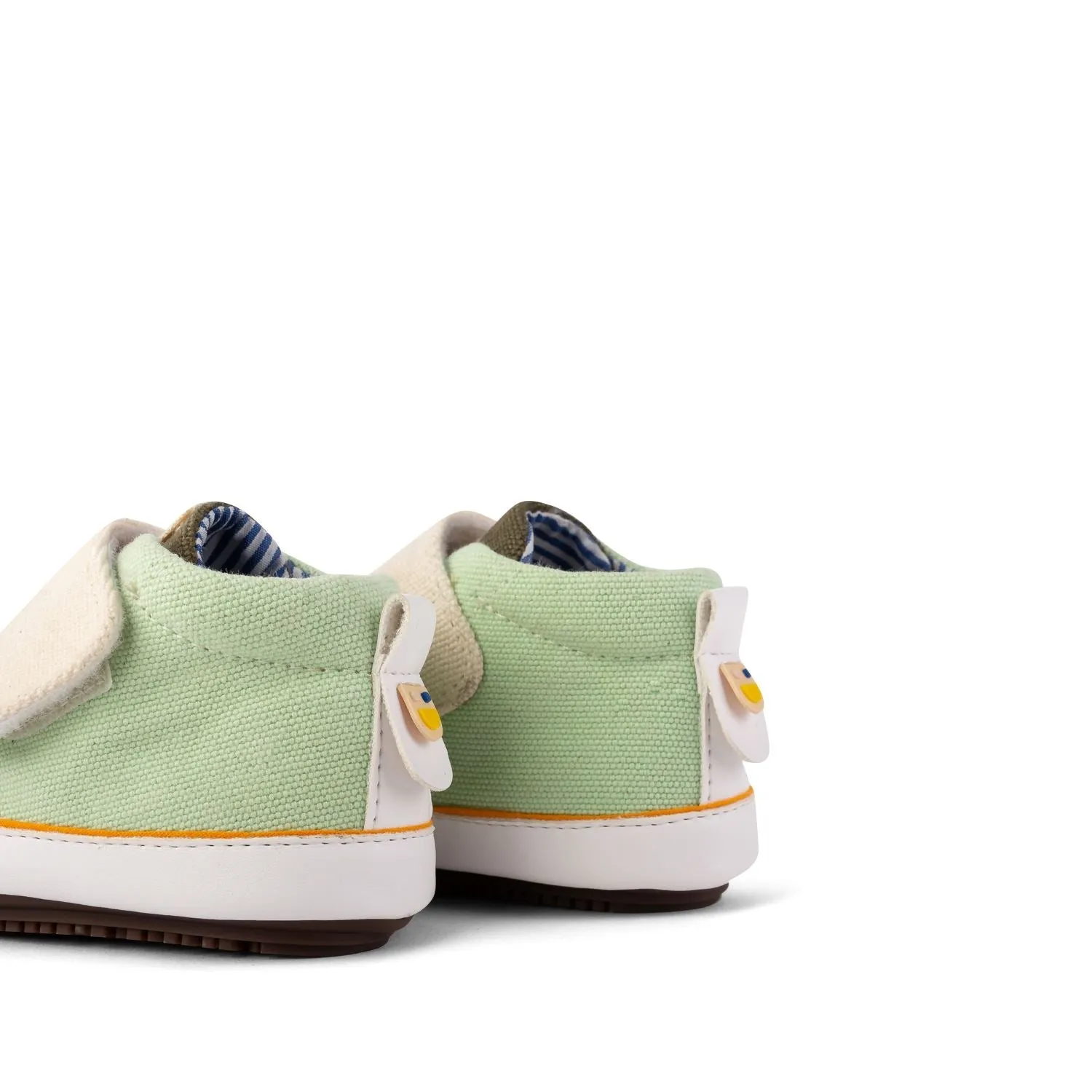 Anis/Khaki  Eco Strap Sneaker Booties