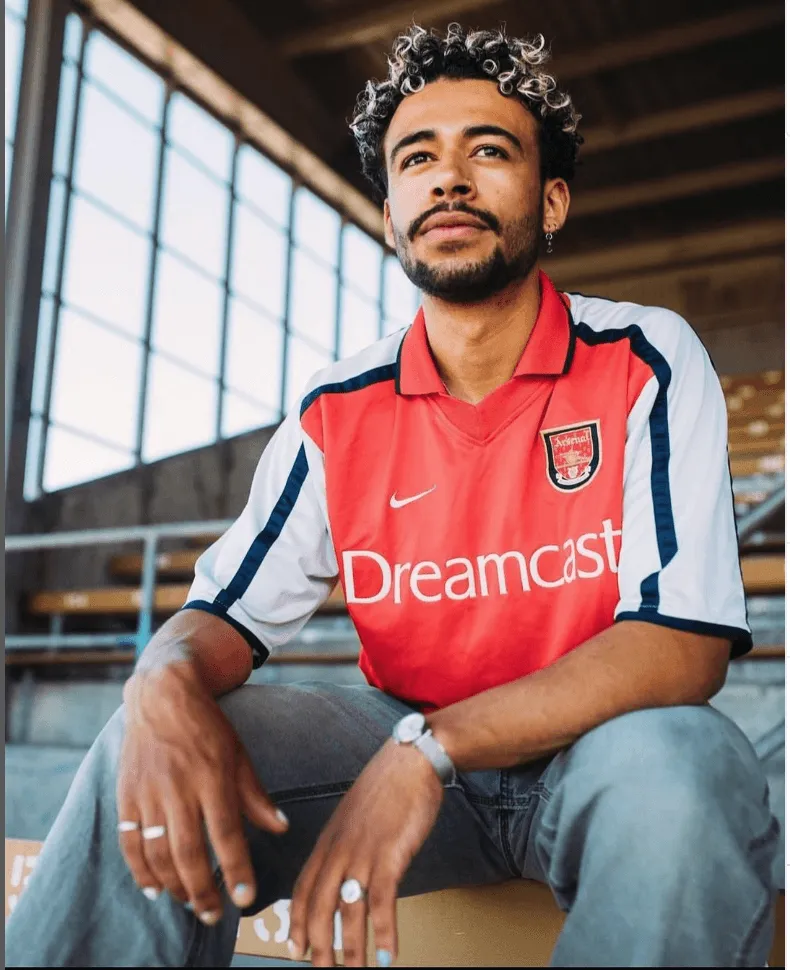 Arsenal Sega Dreamcast retro 1999 home shirt