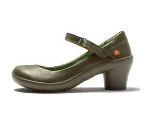 Art 1440 Alfama Kaki Green Court Shoe Made In Spain