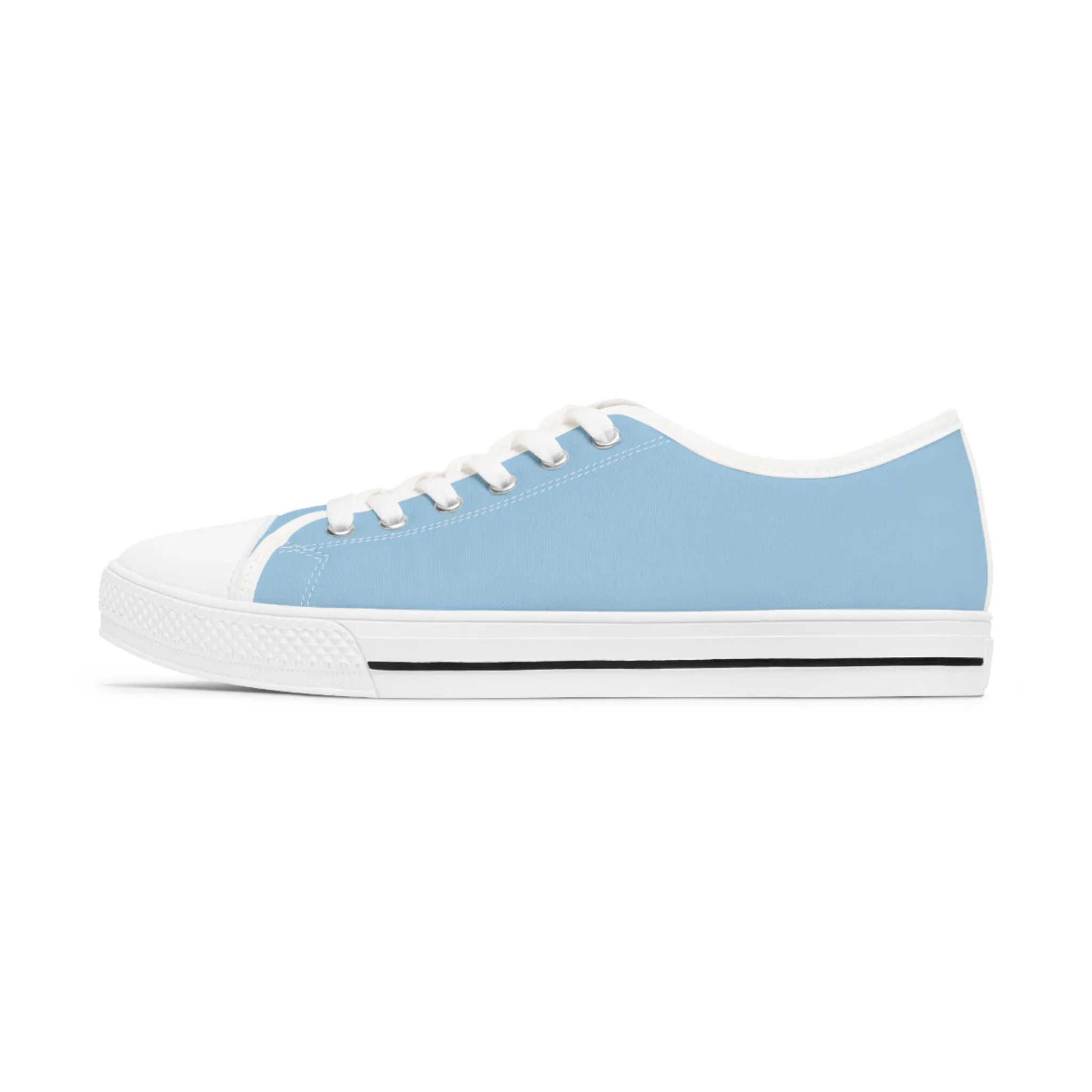 Baby Blue Women's Low Top Sneakers