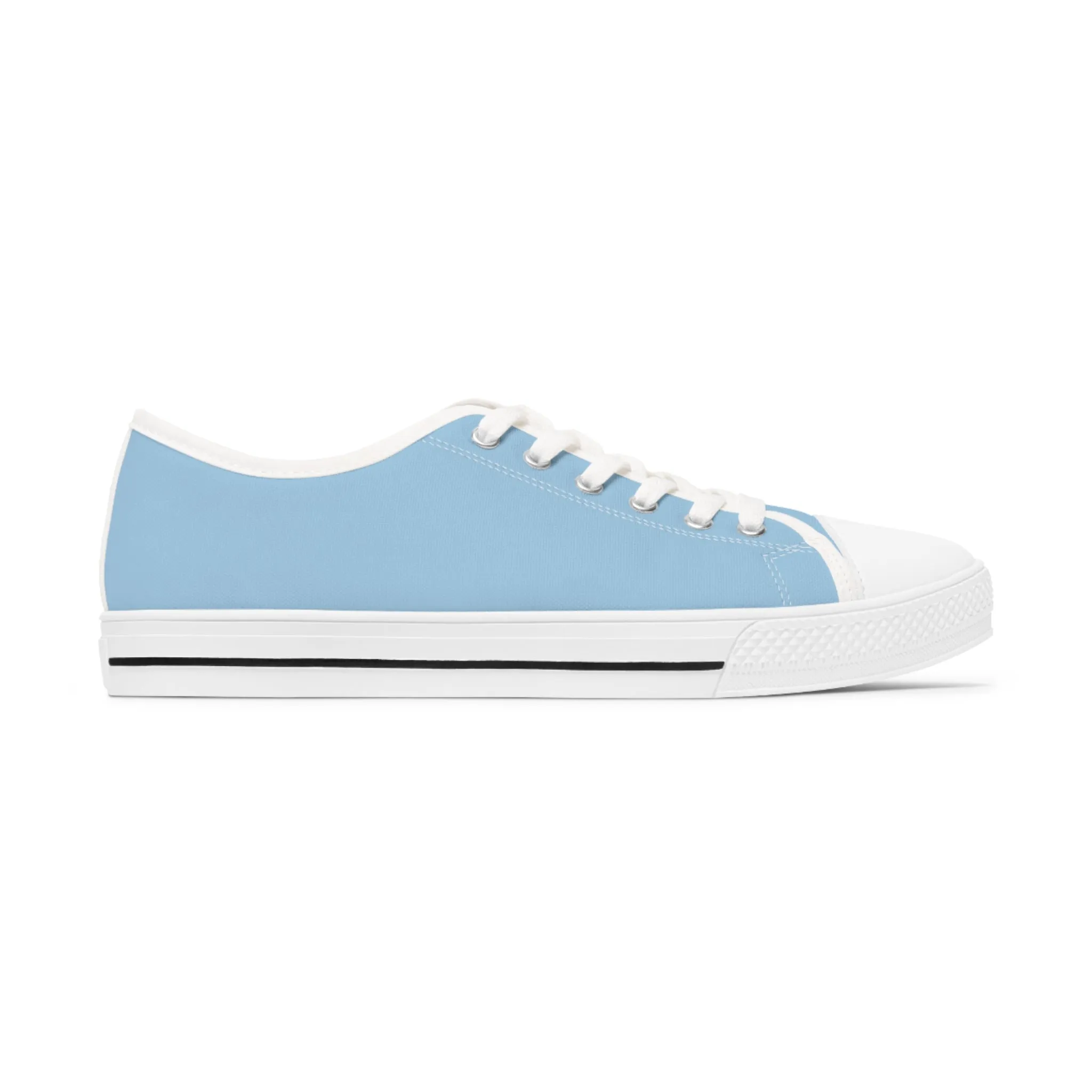 Baby Blue Women's Low Top Sneakers