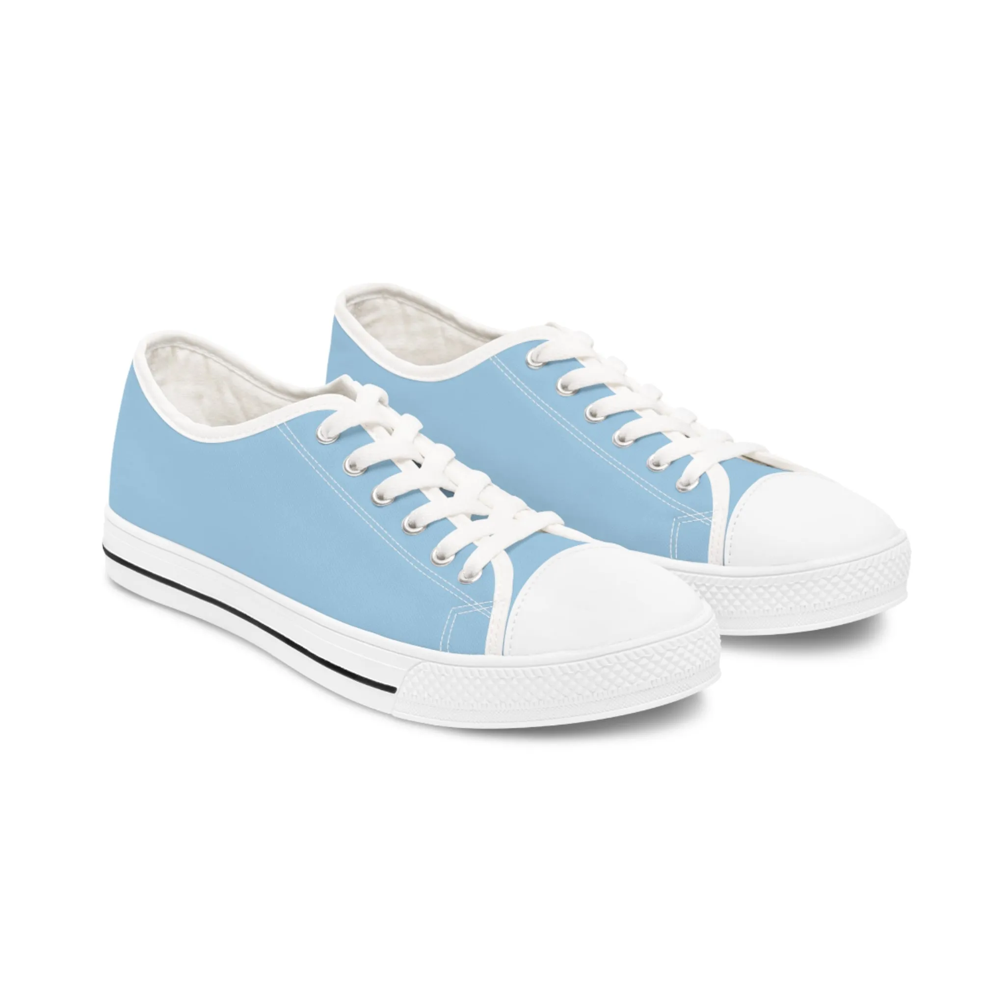Baby Blue Women's Low Top Sneakers