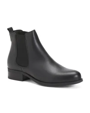 BESSON Made In Portugal Leather Chelsea Booties