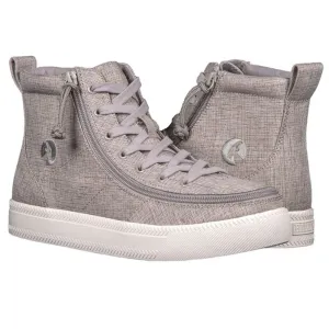 Billy Footwear (Mens) - Grey Jersey High Top Linen Shoes CLEARANCE