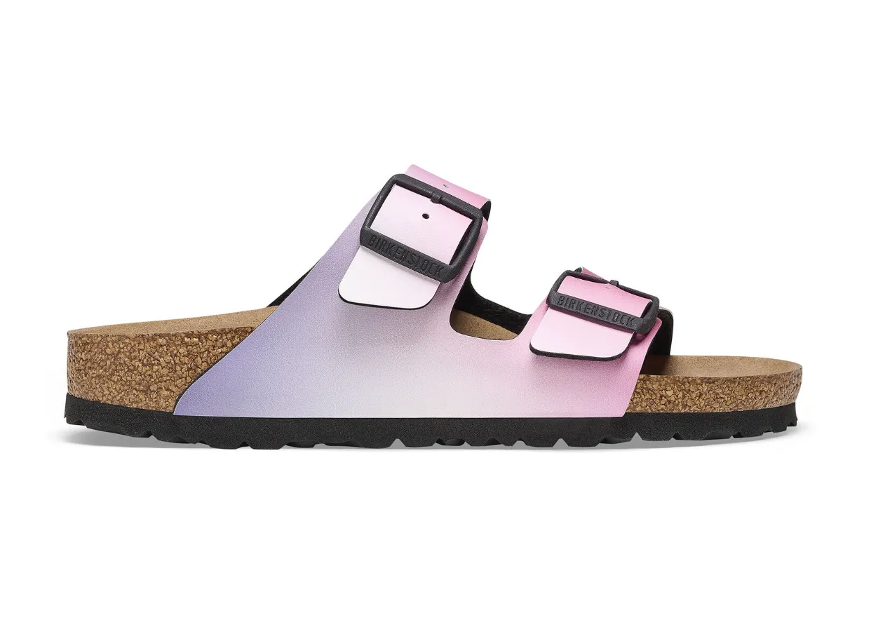 Birkenstock Arizona Ombre Pink Purple Vegan Birko-Flor Made In Germany