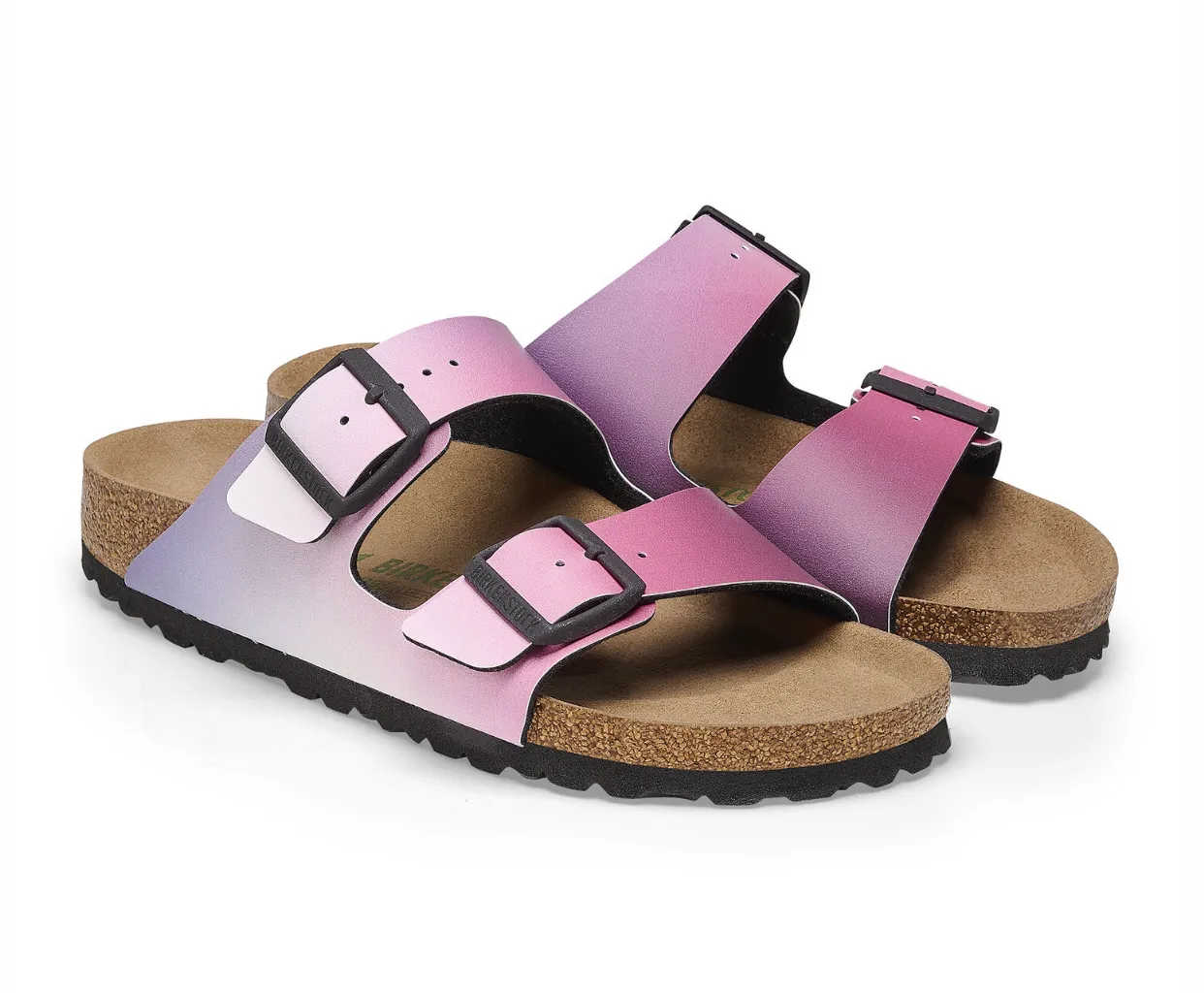 Birkenstock Arizona Ombre Pink Purple Vegan Birko-Flor Made In Germany