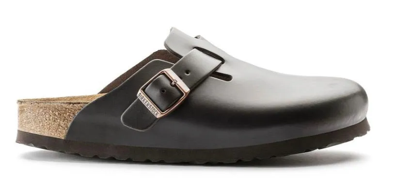 Birkenstock Boston Dark Brown Smooth Made In Germany