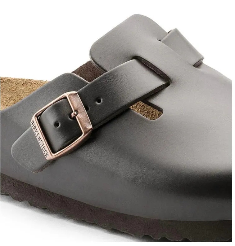 Birkenstock Boston Dark Brown Smooth Made In Germany