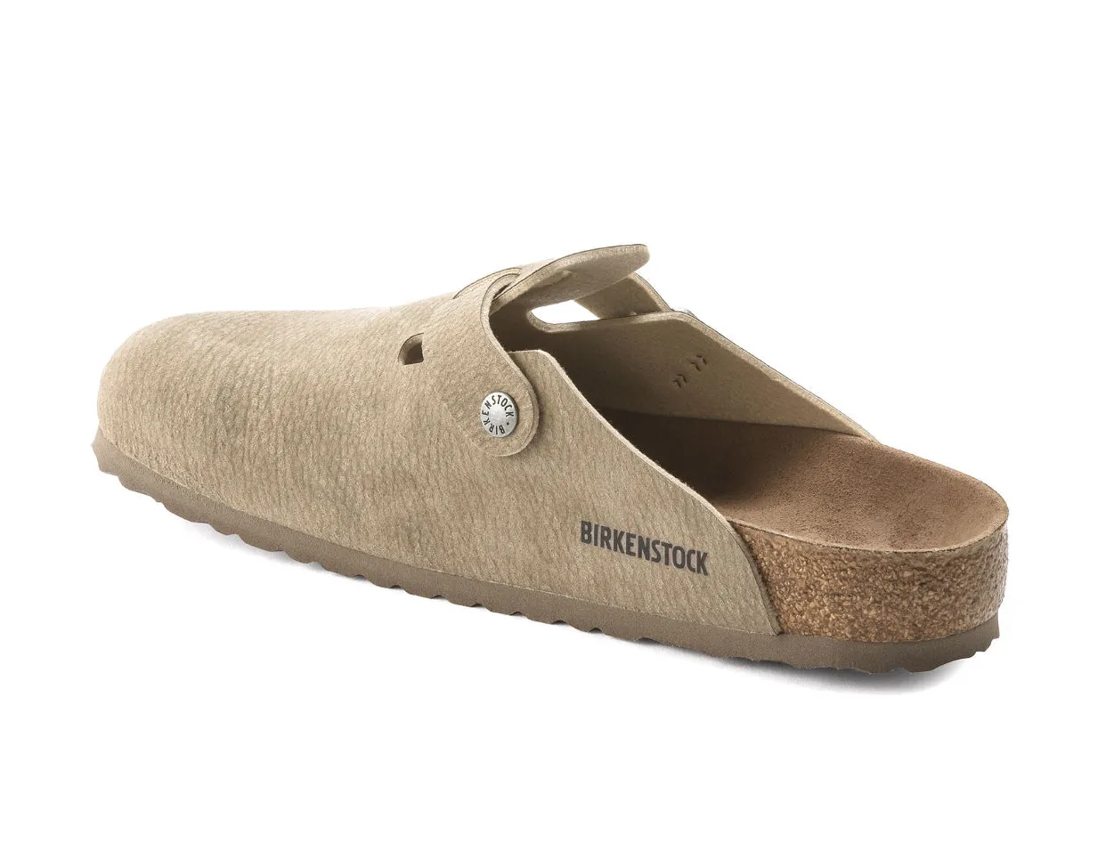Birkenstock Boston Desert Dust Gray Taupe Vegan Made In Germany
