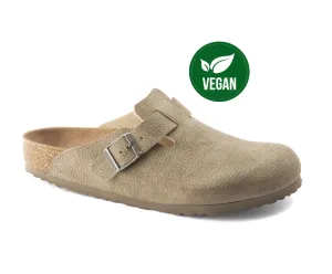 Birkenstock Boston Desert Dust Gray Taupe Vegan Made In Germany