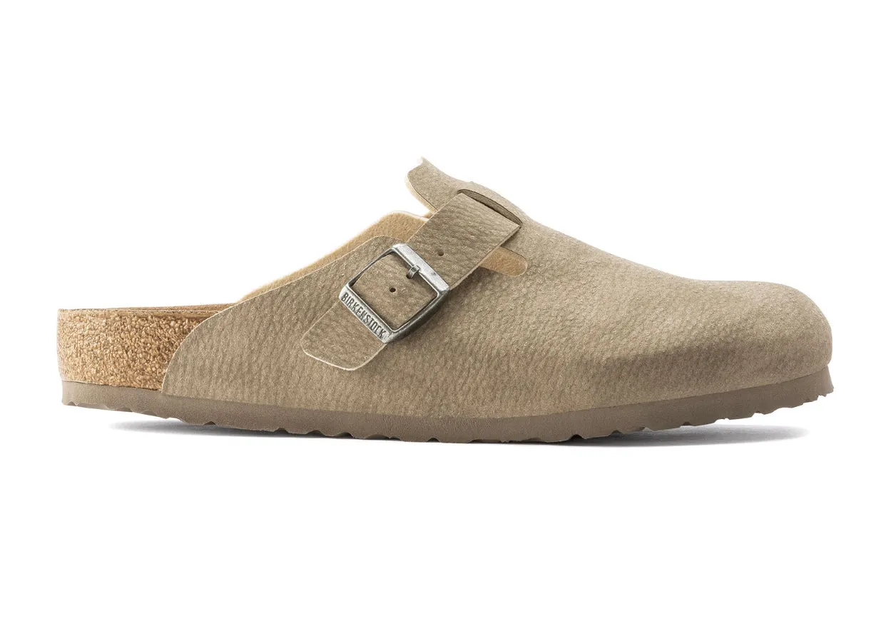 Birkenstock Boston Desert Dust Gray Taupe Vegan Made In Germany