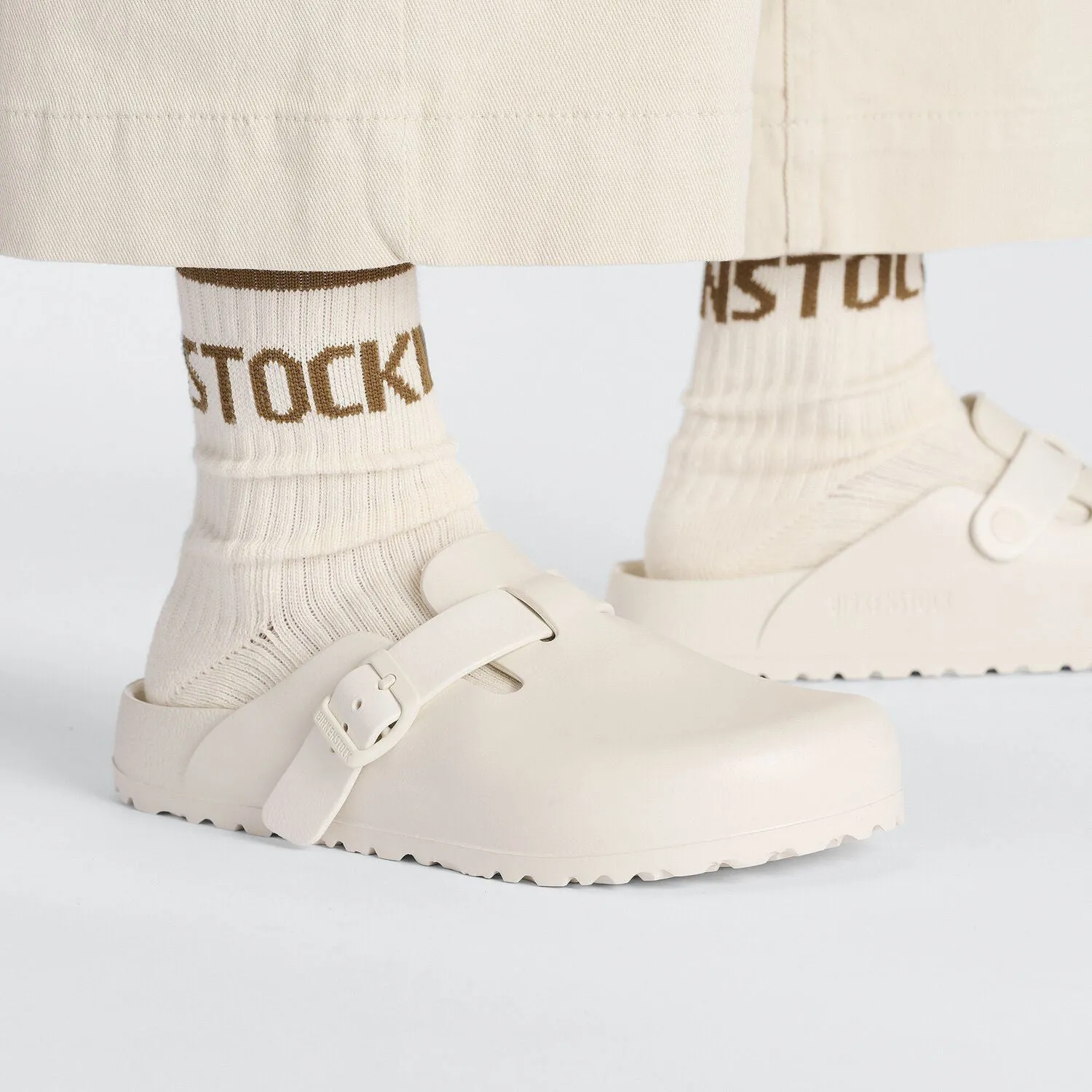 Birkenstock Boston Eggshell Cream EVA Vegan Clog Made In Germany