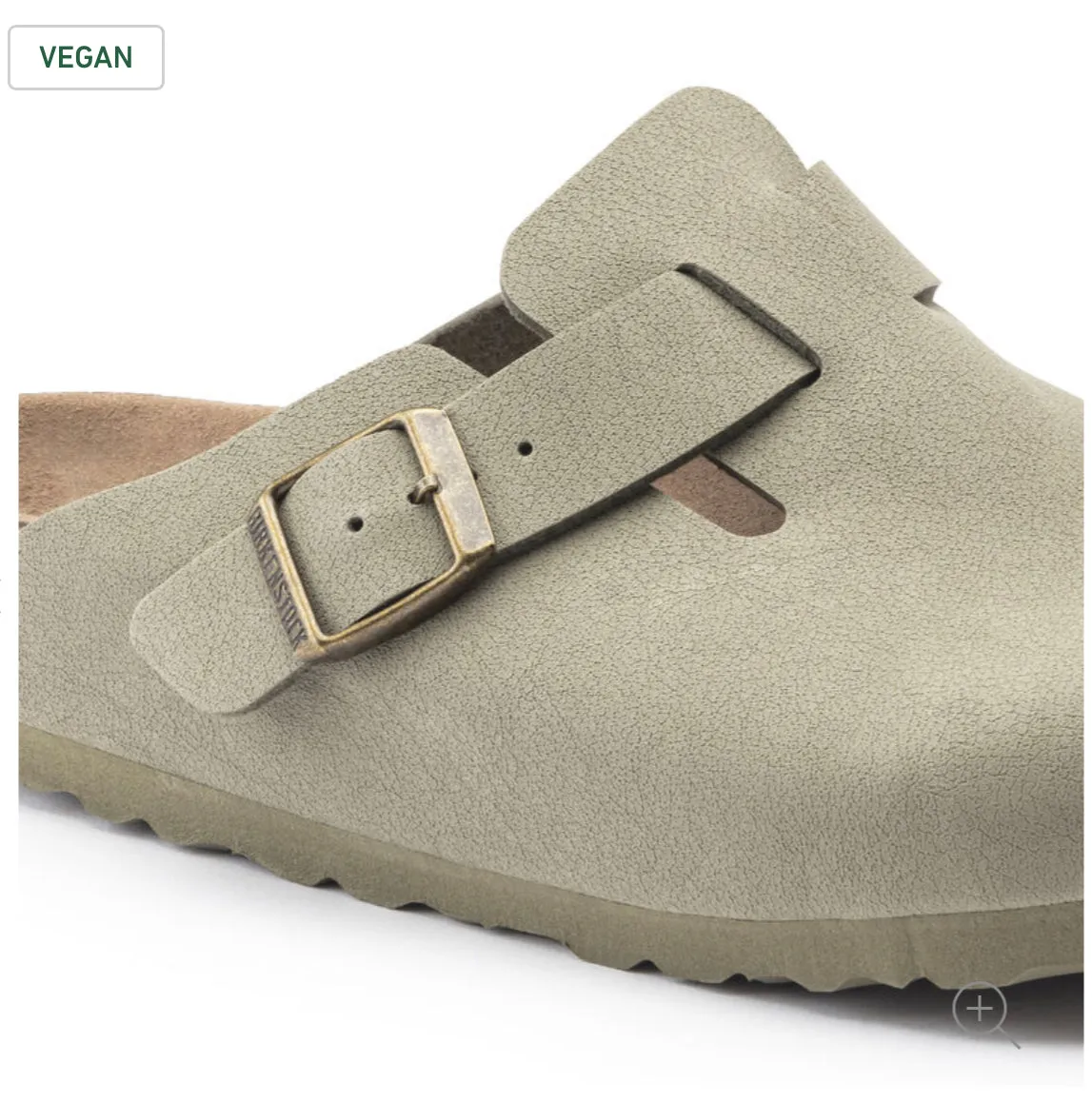 Birkenstock Boston Khaki Earthy Vegan Made In Germany
