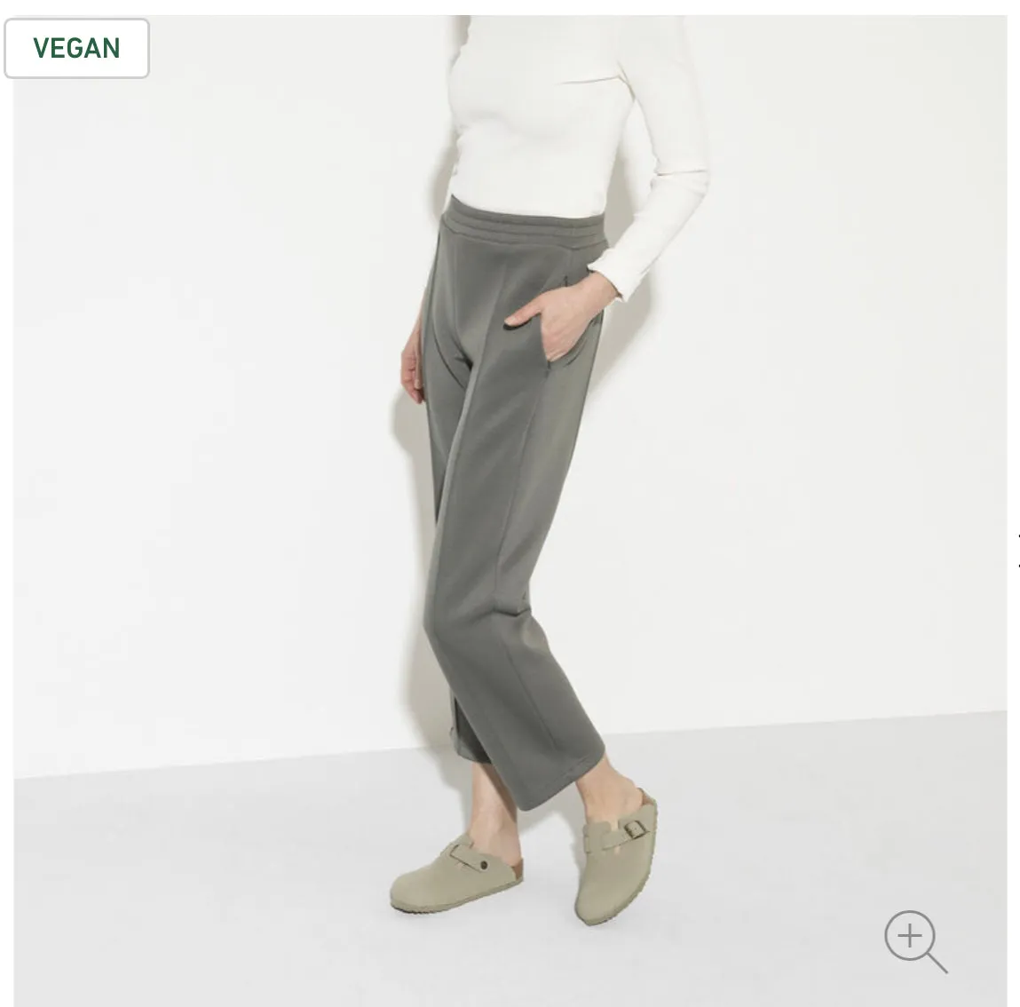 Birkenstock Boston Khaki Earthy Vegan Made In Germany