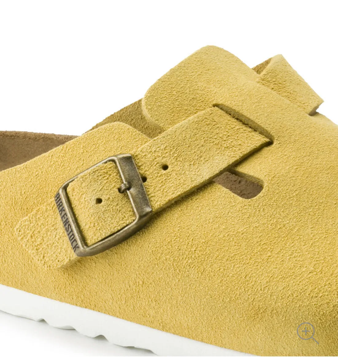 Birkenstock Boston Ochre Yellow Suede Made In Germany