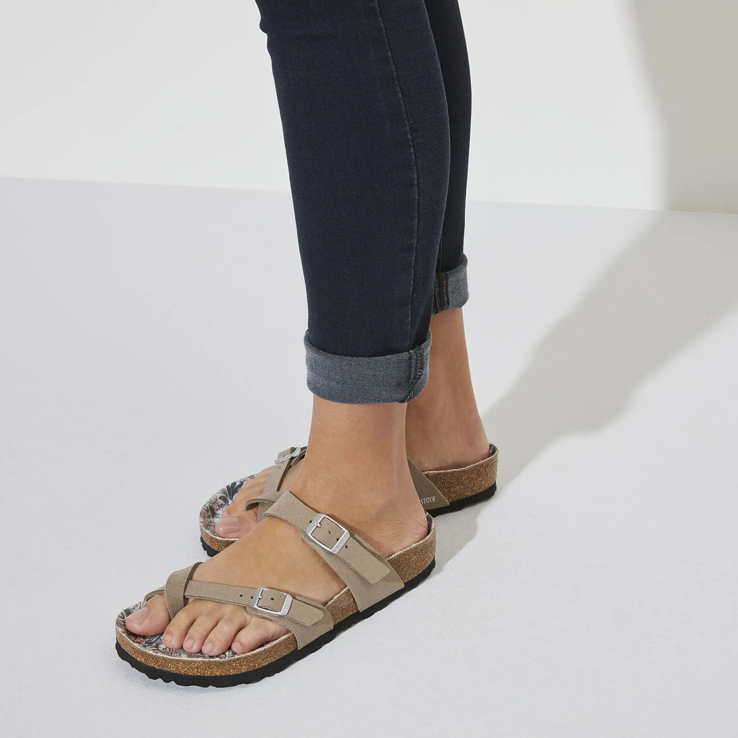 Birkenstock Mayari Paisley Grey Taupe Vegan Synthetics Made In Germany