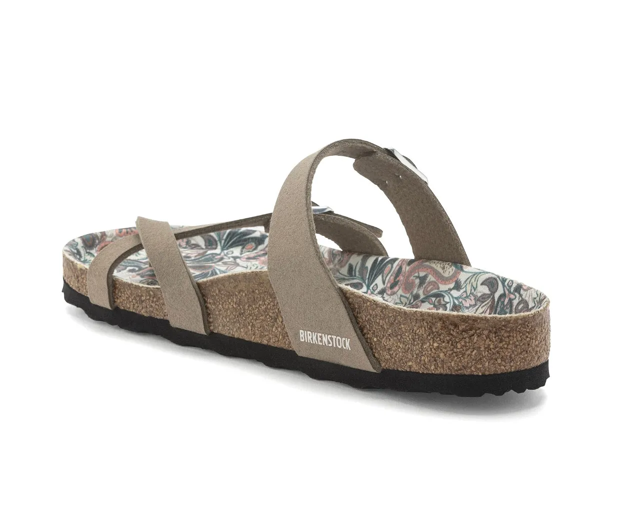 Birkenstock Mayari Paisley Grey Taupe Vegan Synthetics Made In Germany