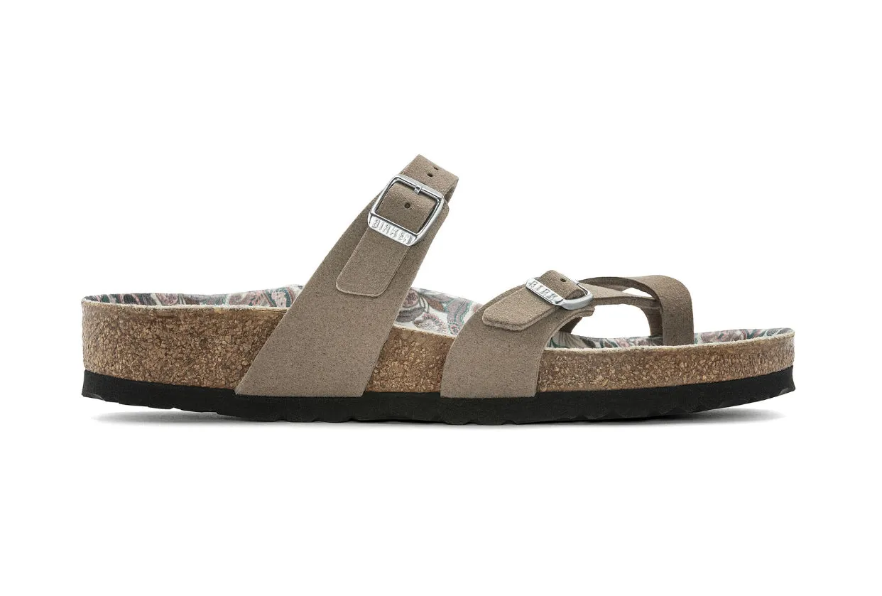 Birkenstock Mayari Paisley Grey Taupe Vegan Synthetics Made In Germany