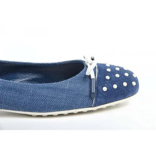 Blue 38 EUR - 7.5 US (254mm) Tods ladies ballerina XXW0MQ0A681NE1116P