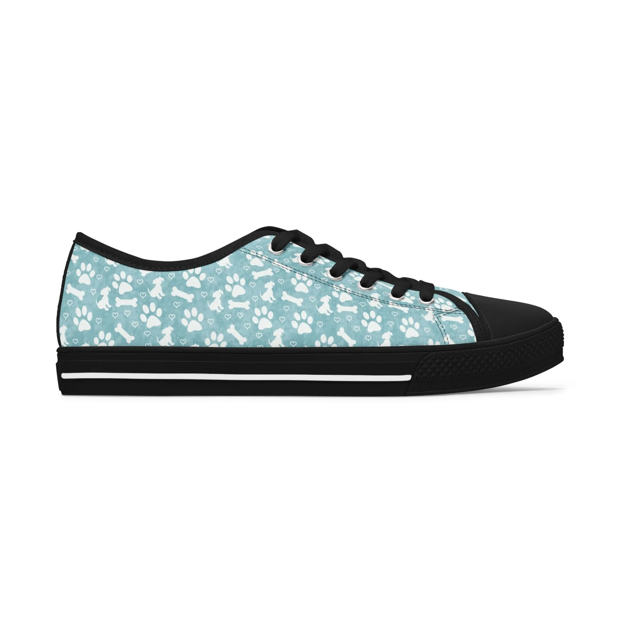 Blue Dog Paw Women's Low Top Sneakers