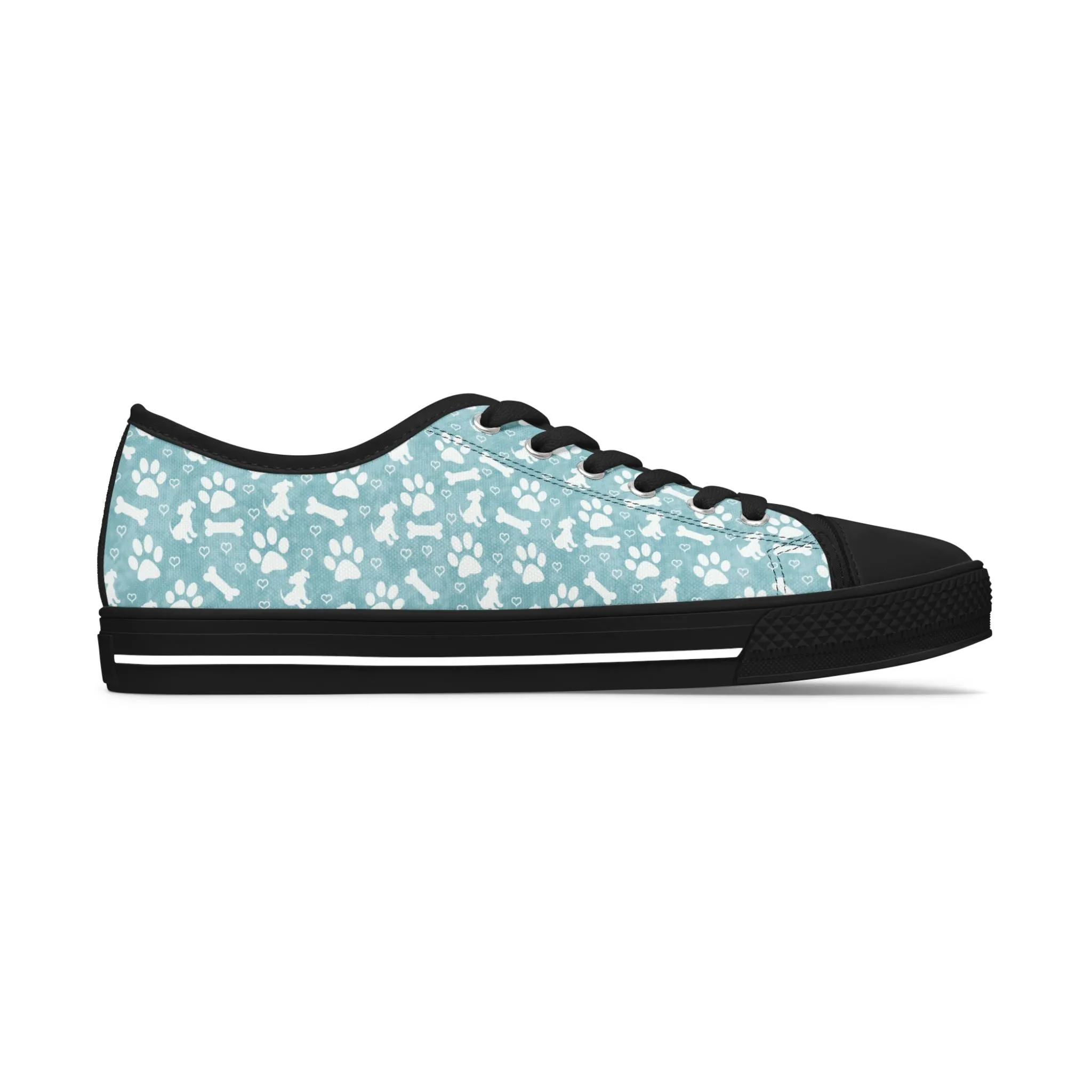 Blue Dog Paw Women's Low Top Sneakers