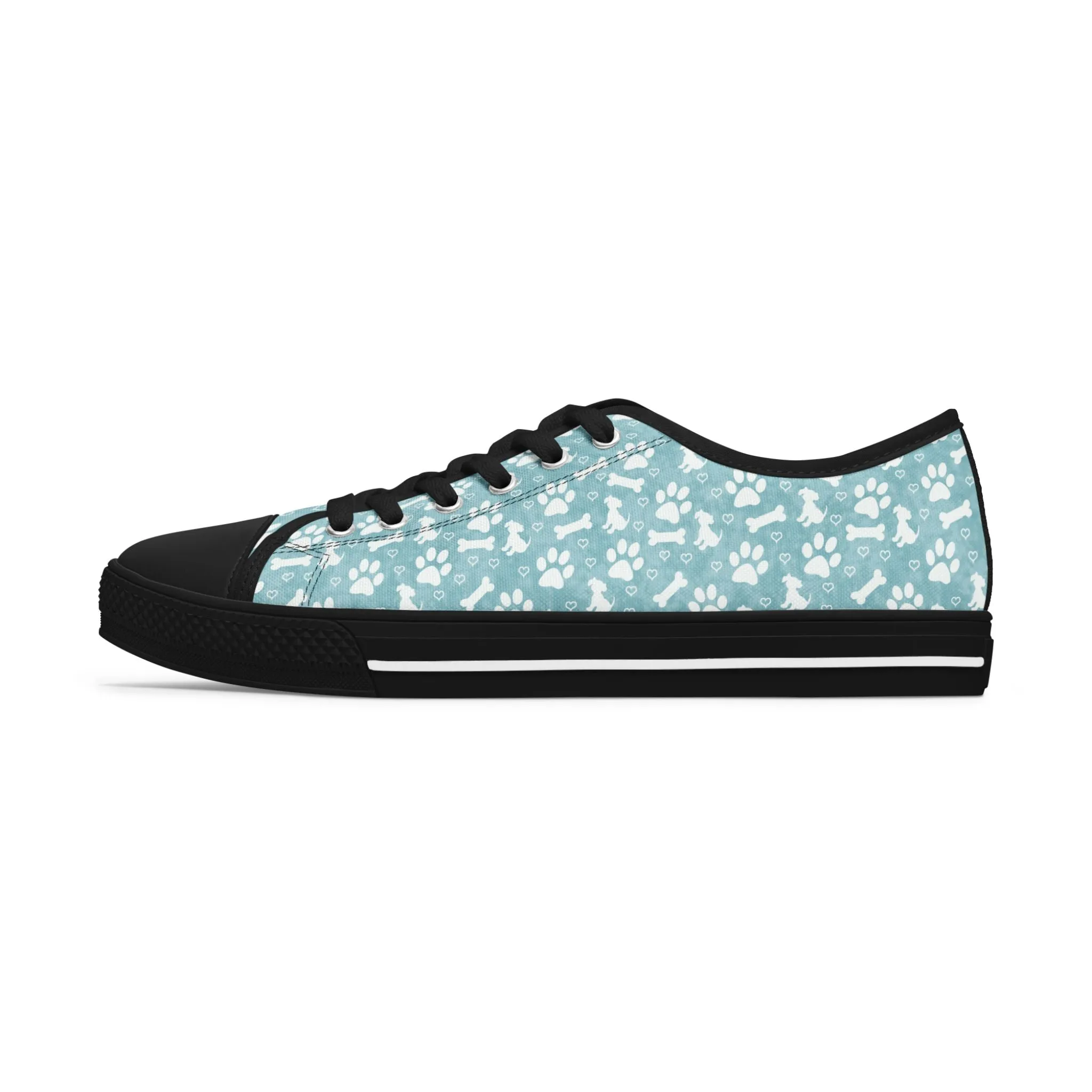 Blue Dog Paw Women's Low Top Sneakers