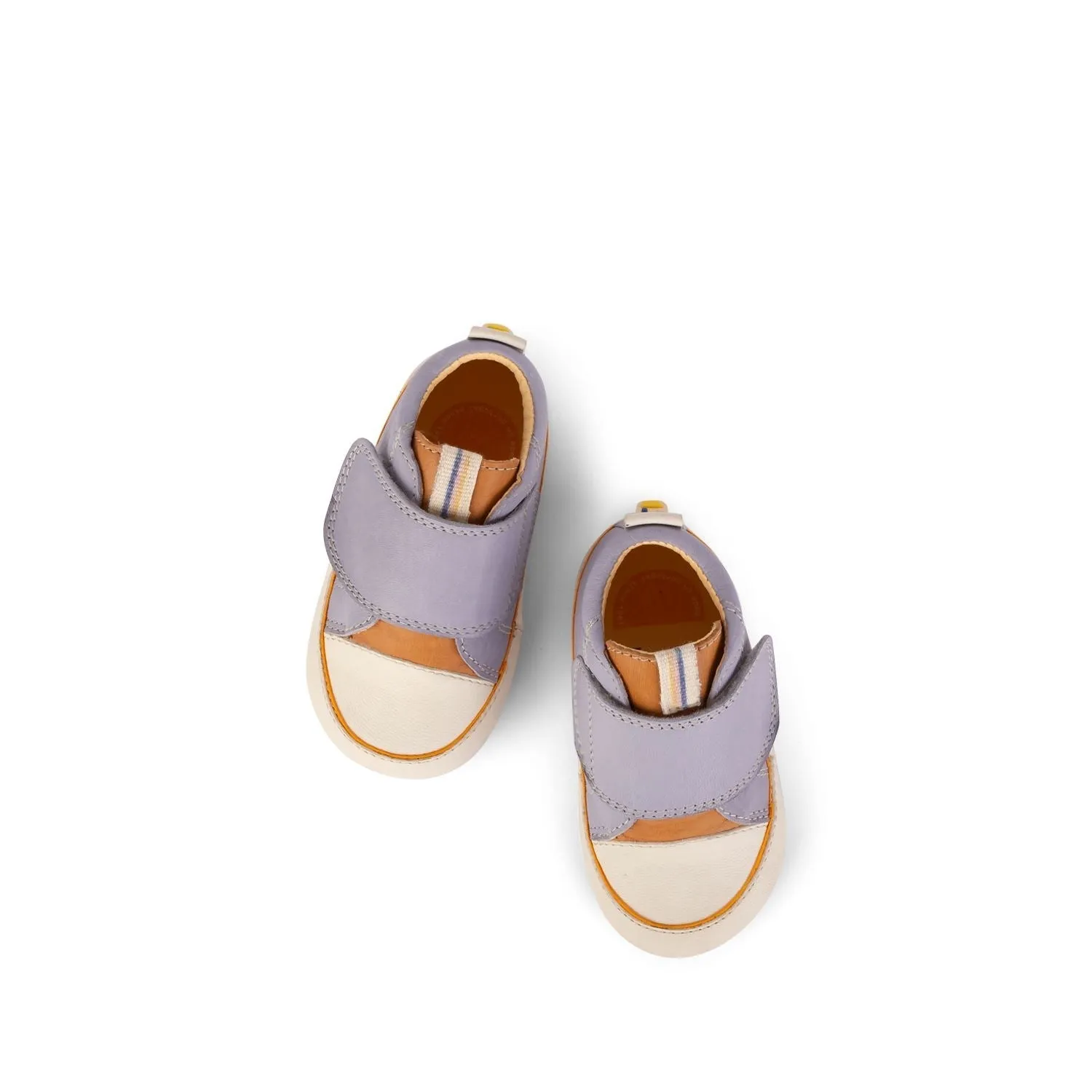 Blue/Dark Tan Strap Sneaker Booties
