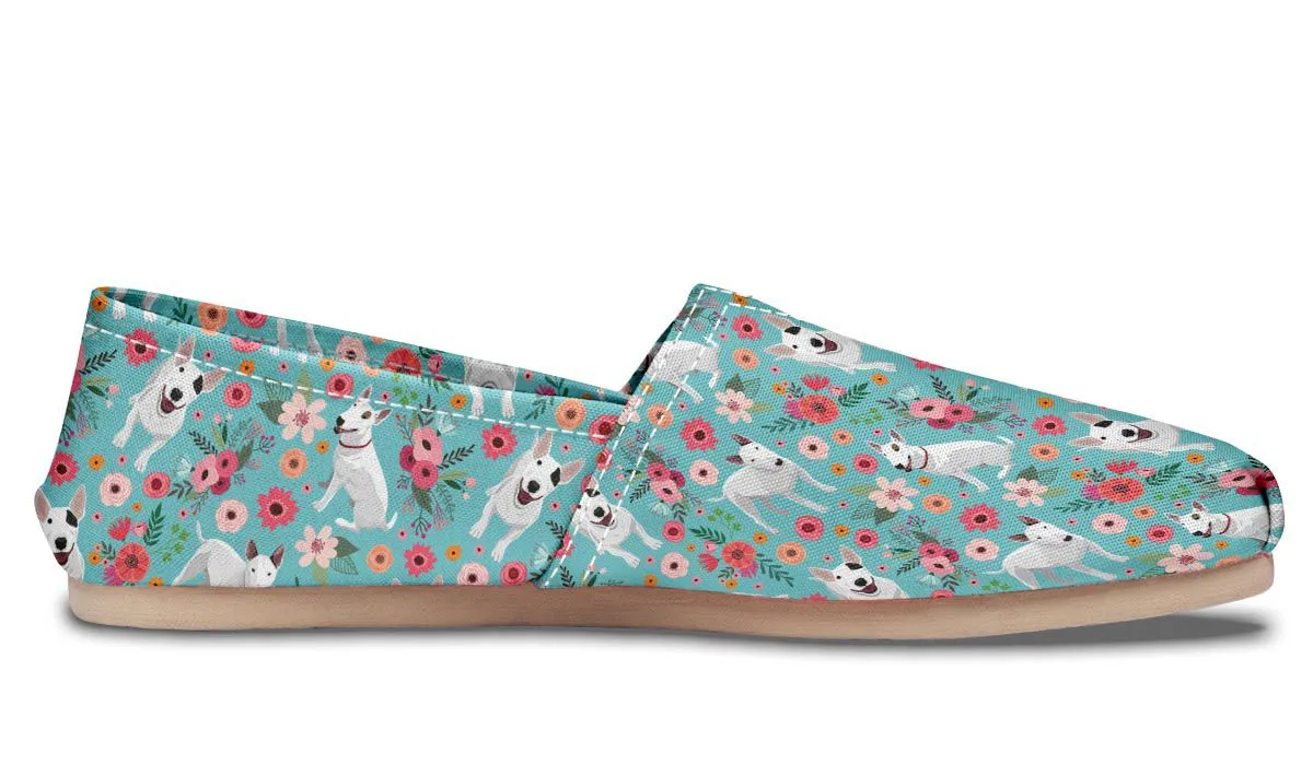 Bull Terrier Flower Casual Shoes