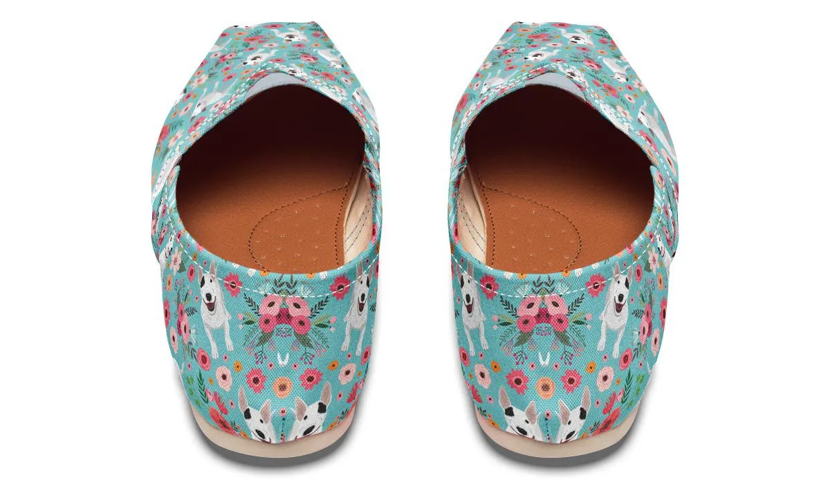 Bull Terrier Flower Casual Shoes