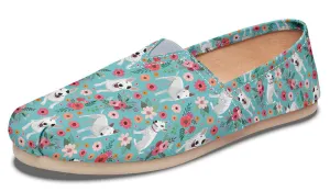 Bull Terrier Flower Casual Shoes
