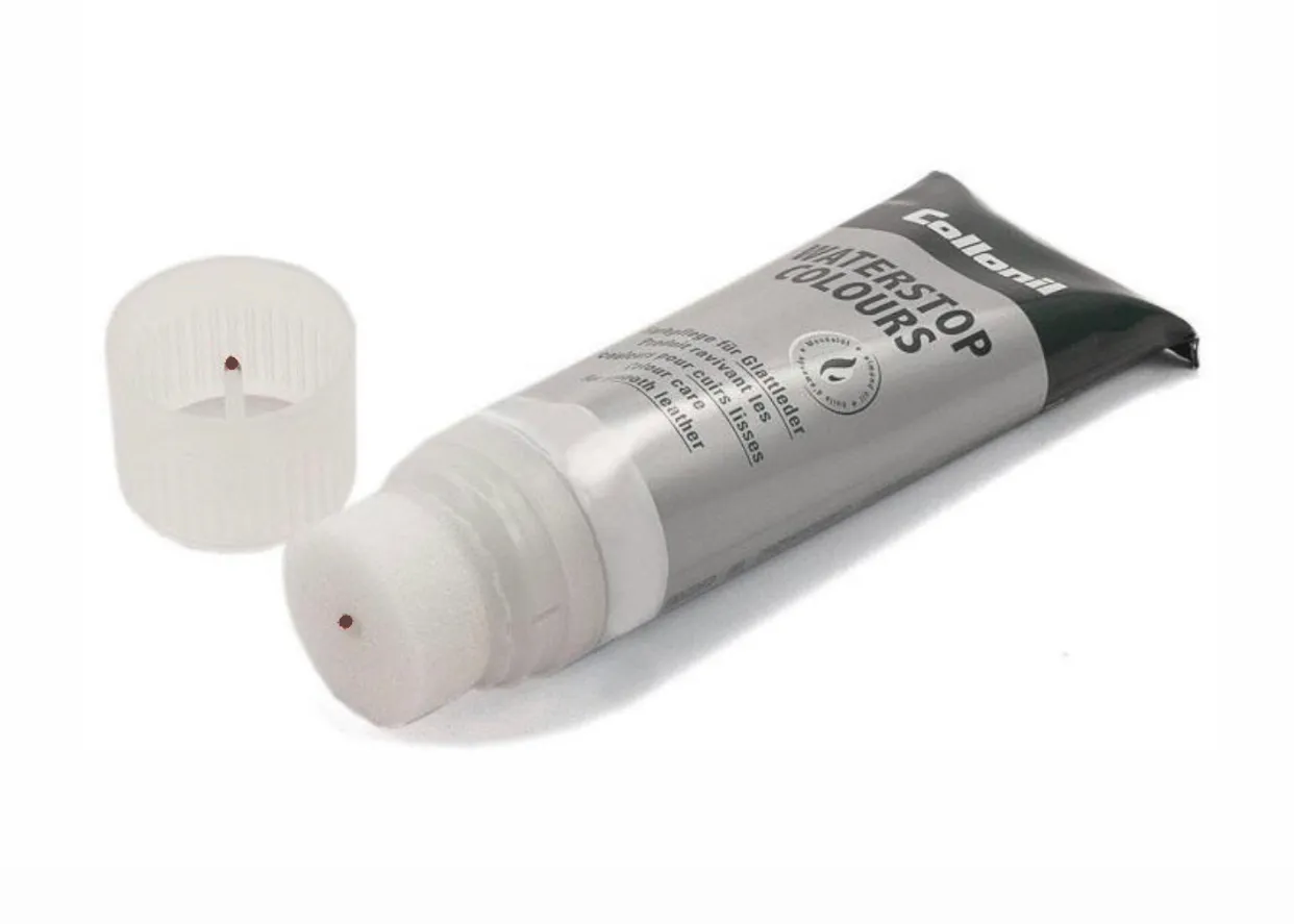Collonil Waterstop 307 Coca Brown Sponge Applicator Tube 75ml Made In Germany