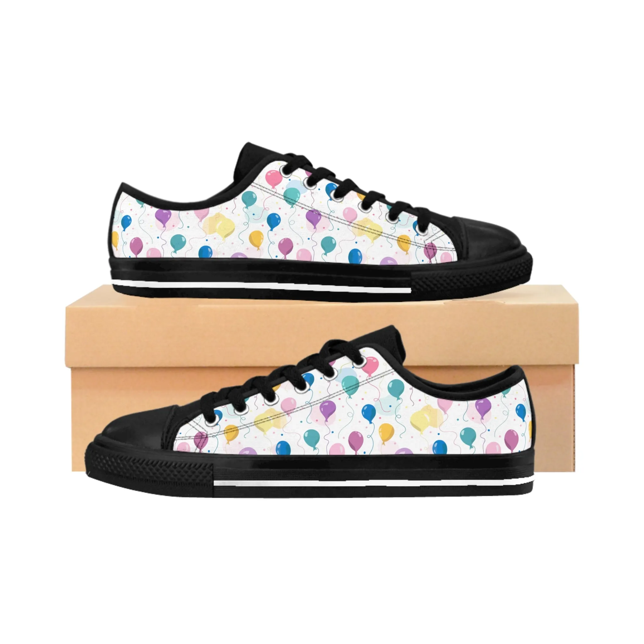 Colorful Birthday Balloons Women's Sneakers