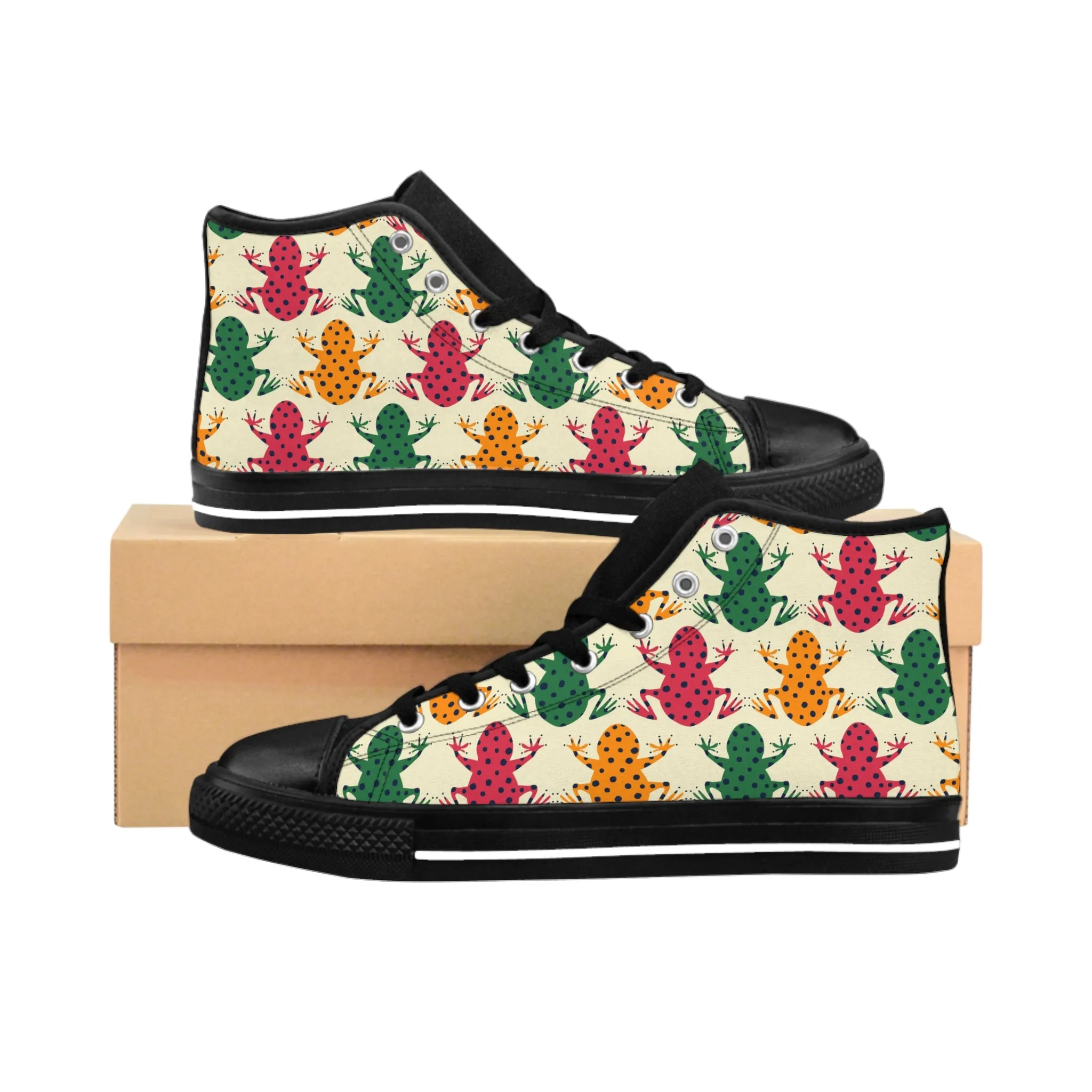 Colorful Frogs Women's Classic Sneakers