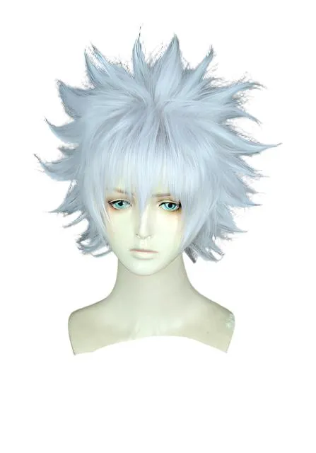 Cosplay Costume Custom Made suit Killuaua Cosplay Zoldyckck uniform Wig And shoes