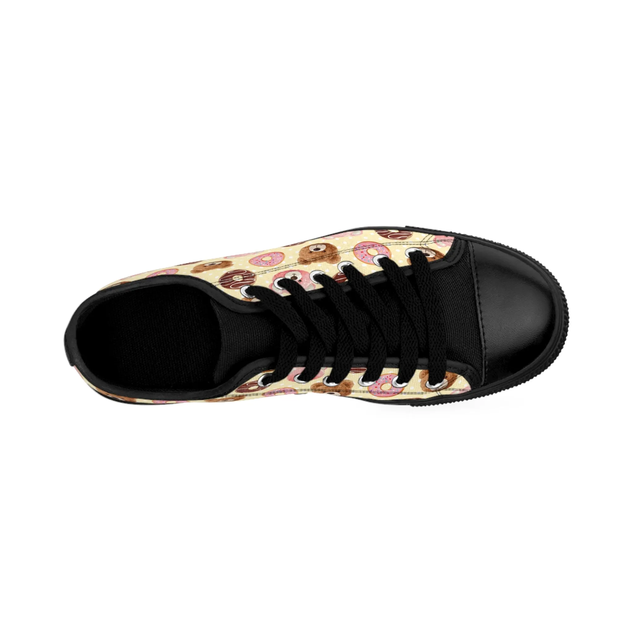 Cute Bear Dolls and Donuts Women's Sneakers