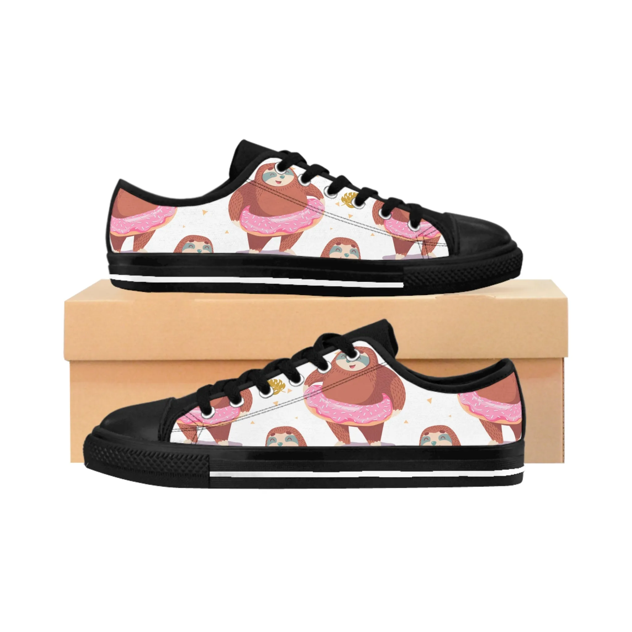 Cute Cartoon Sloth Women's Sneakers