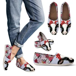 Cute Cow  - WOMEN'S CASUAL SHOES CANVAS