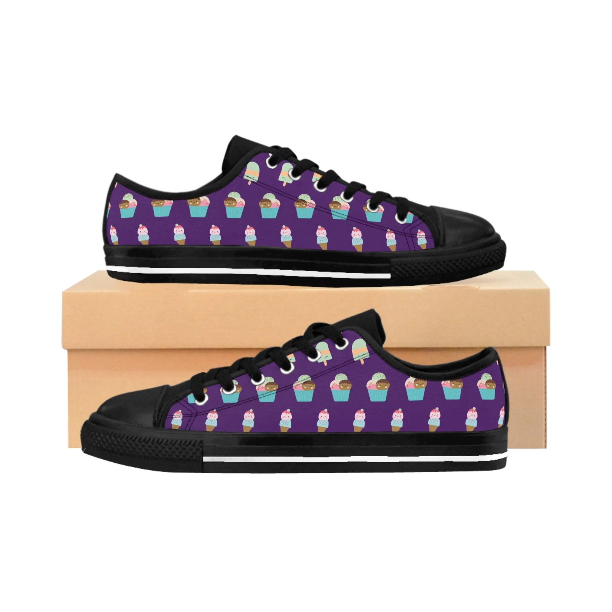 Cute Ice Cream Women's Sneakers