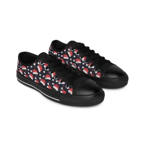 Cute Santa Clause Hat Women's Sneakers