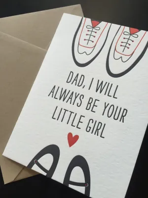 Dad's Little Girl Greeting Card