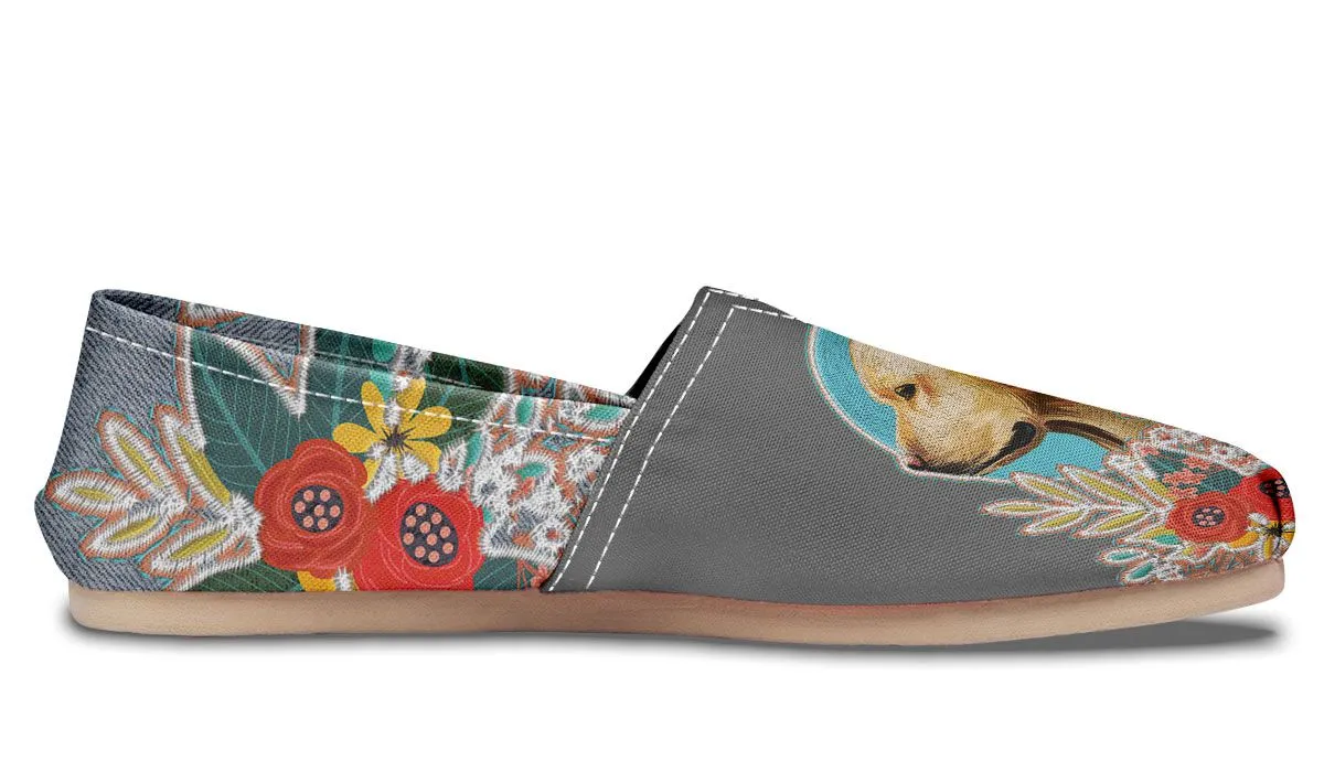 Denim Style White Labrador Casual Shoes