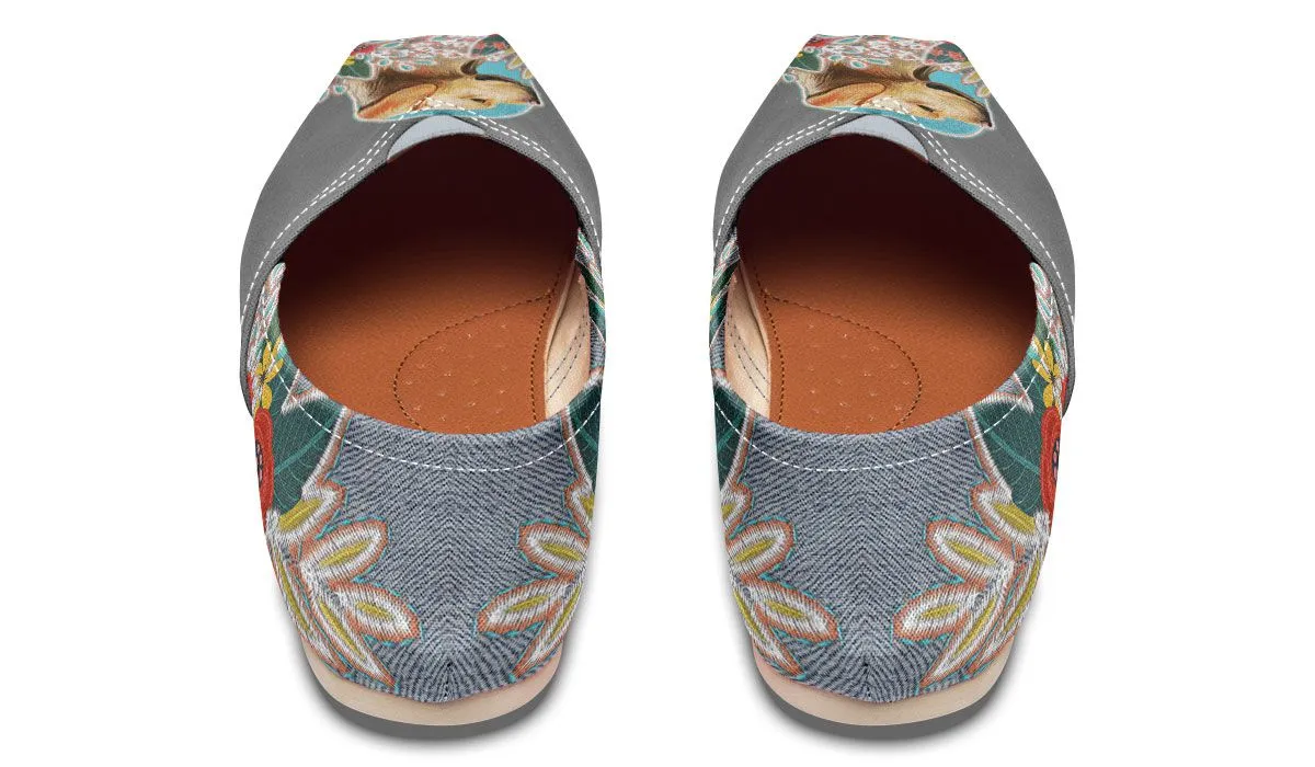 Denim Style White Labrador Casual Shoes