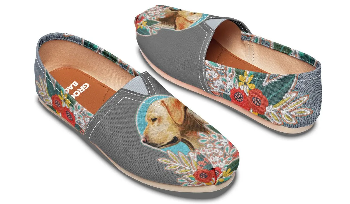 Denim Style White Labrador Casual Shoes