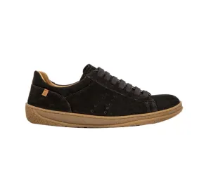 El Naturalista 5395 Amazonas Silk Suede Black 7 Eyelet Shoe Made In Spain