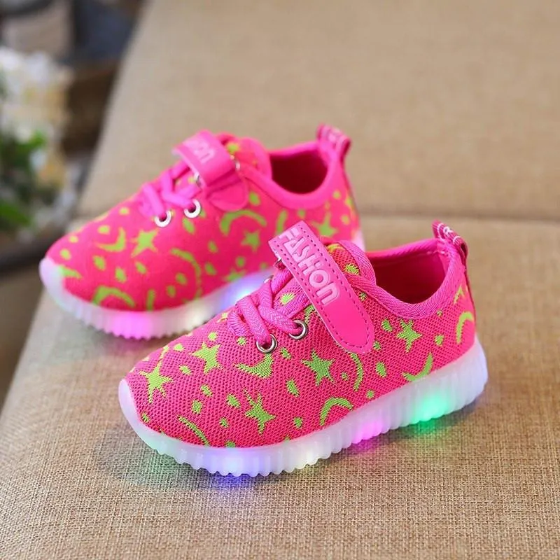 Fashion LED Baby Girl Shoes