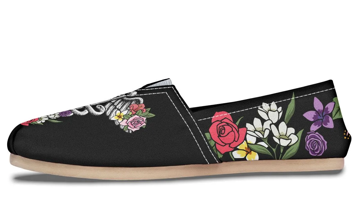 Floral Anatomy Caduceus Casual Shoes