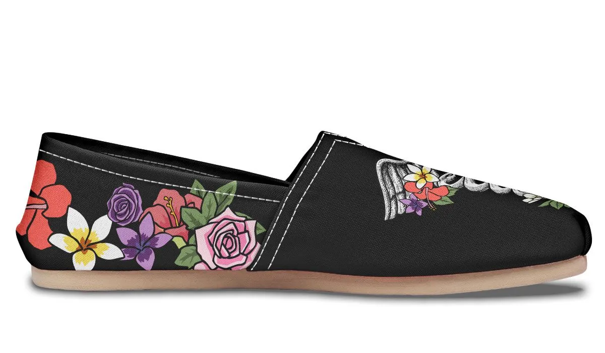 Floral Anatomy Caduceus Casual Shoes